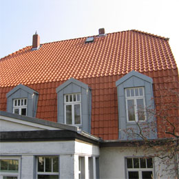 Dachstuhlkonstruktion und Eindeckung